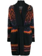 Roberto Collina Patterned Knit Cardigan - Blue