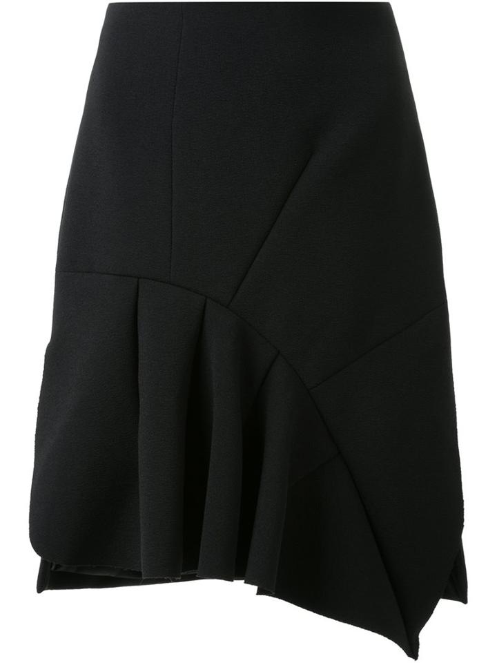 Christopher Esber Panelled Leaf Skirt, Women's, Size: 8, Black, Polyester/spandex/elastane