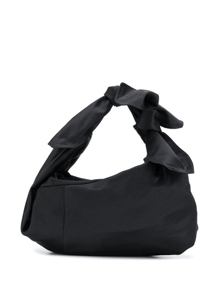 Simone Rocha Bow Embellished Shoulder Bag - Black