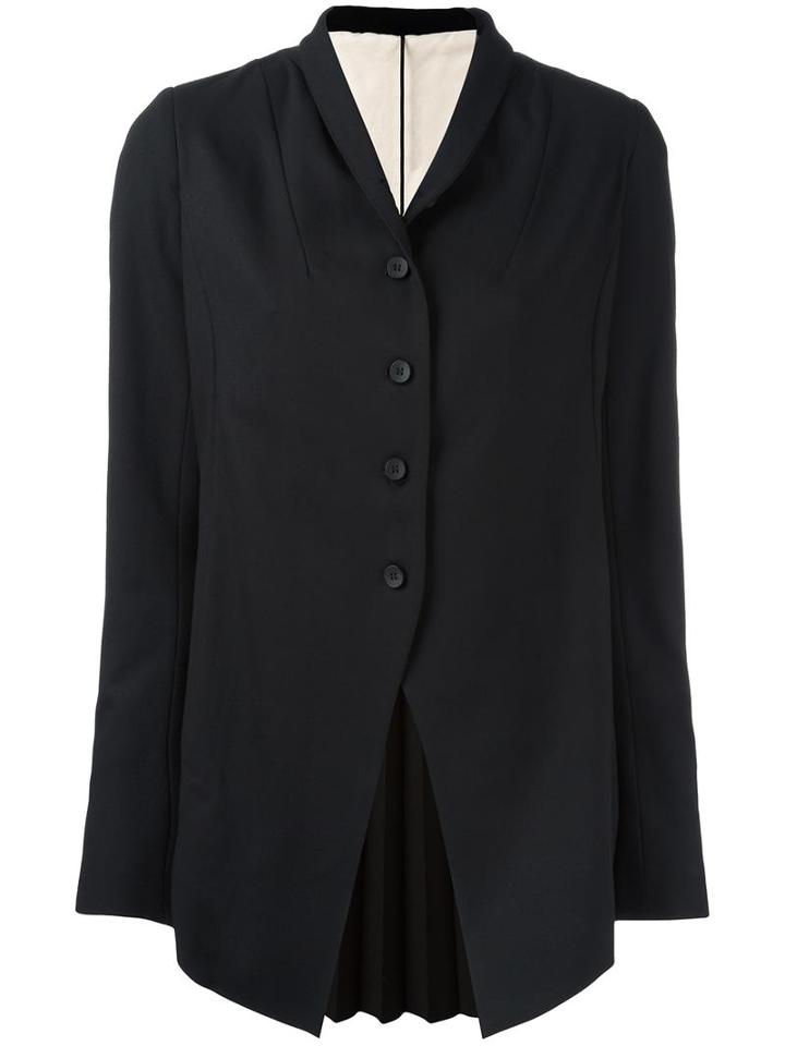 Masnada V Hem Fitted Jacket, Women's, Size: 44, Black, Viscose/polyester/spandex/elastane/viscose