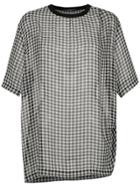 À La Garçonne Shiffon Oversized T-shirt - Grey