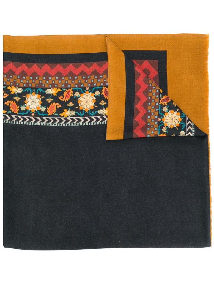 Etro Mix Print Scarf - Black
