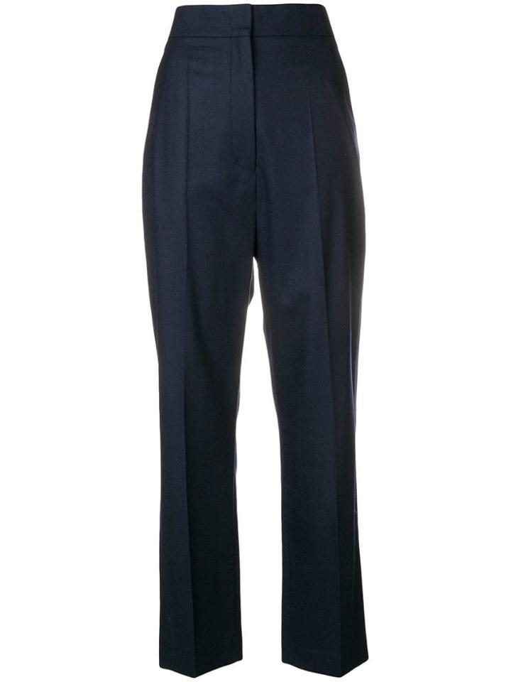 Joseph Haim Flannel Trousers - Blue