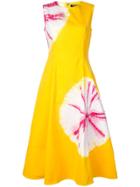Calvin Klein 205w39nyc Flower Stamps Dress - Yellow