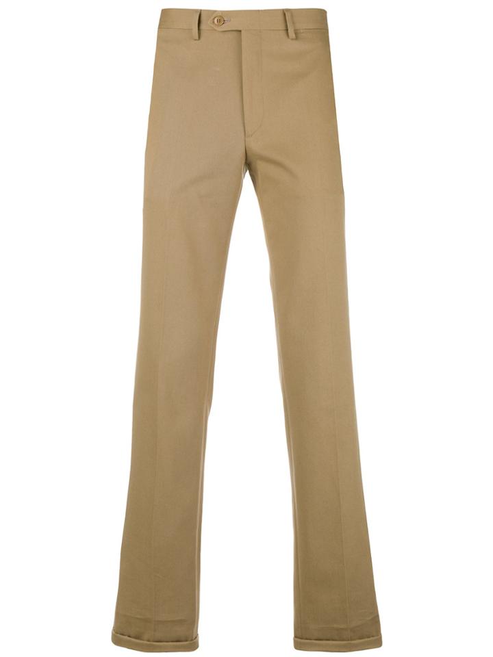 Brioni Classic Plain Chinos - Nude & Neutrals