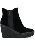 Calvin Klein Jeans Wedge Ankle Boots - Black
