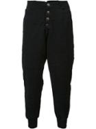 Greg Lauren Tent Lounge Pants, Men's, Size: 2, Black, Cotton