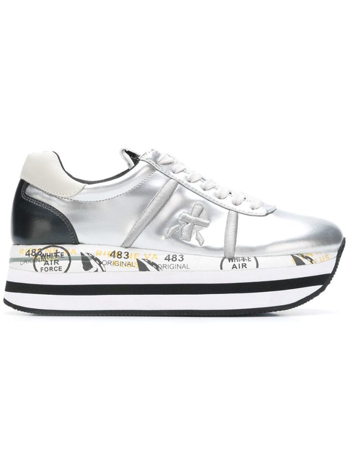 Premiata Beth Platform Sneakers - Metallic