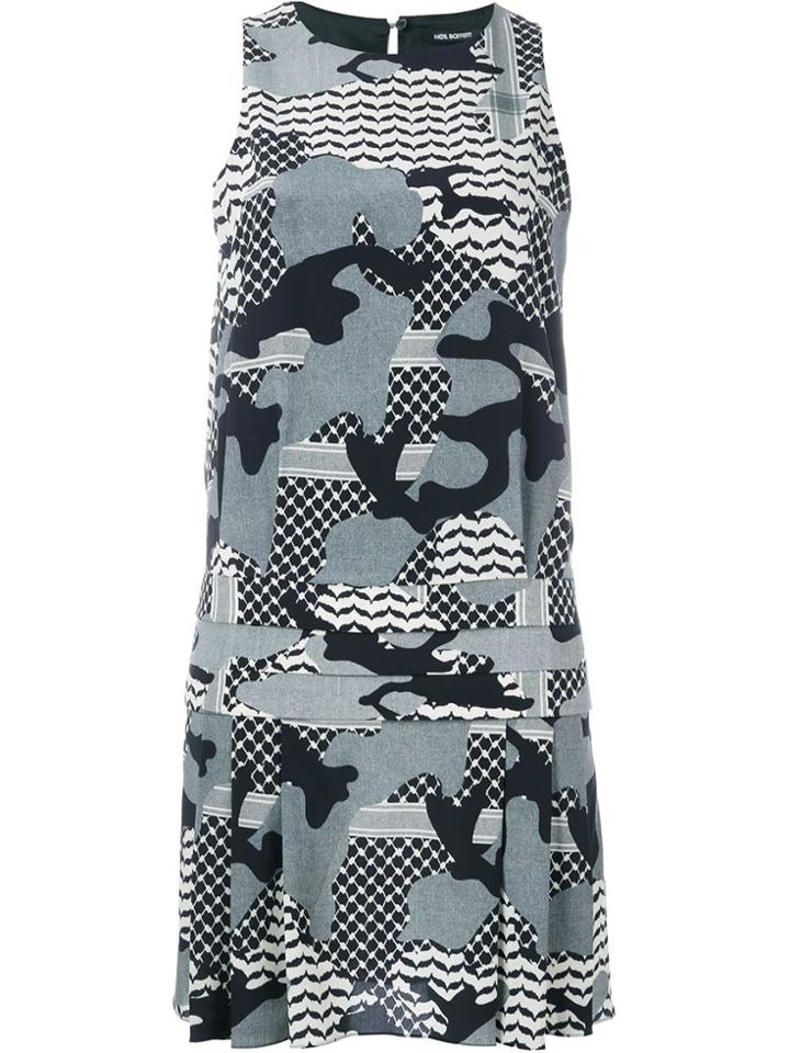 Neil Barrett Camouflage Print Dress - Multicolour