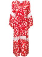 Athena Procopiou Farah Floral Kimono Dress - Red