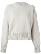 Jil Sander Drop Shoulder Sweater, Women's, Size: 34, Nude/neutrals, Cashmere/wool