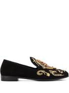 Giuseppe Zanotti Quin Embellished Loafers - Black