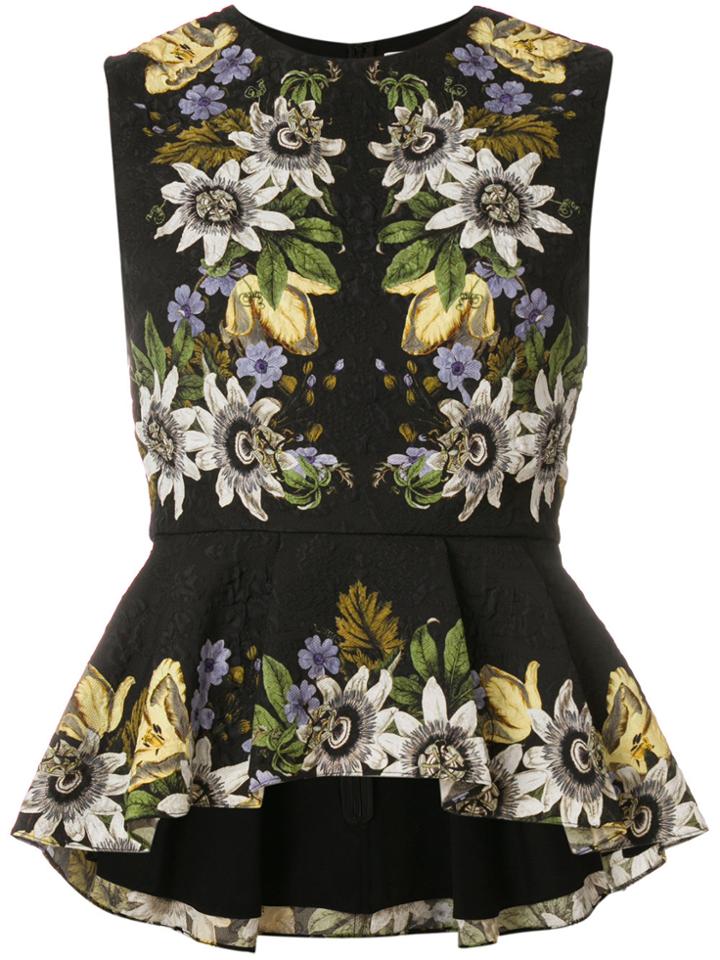 Erdem Varo Passion Print Dress - Black