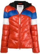 Pinko Hooded Puffer Jacket - Red