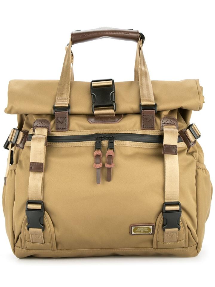 As2ov Double Buckle Tote - Brown