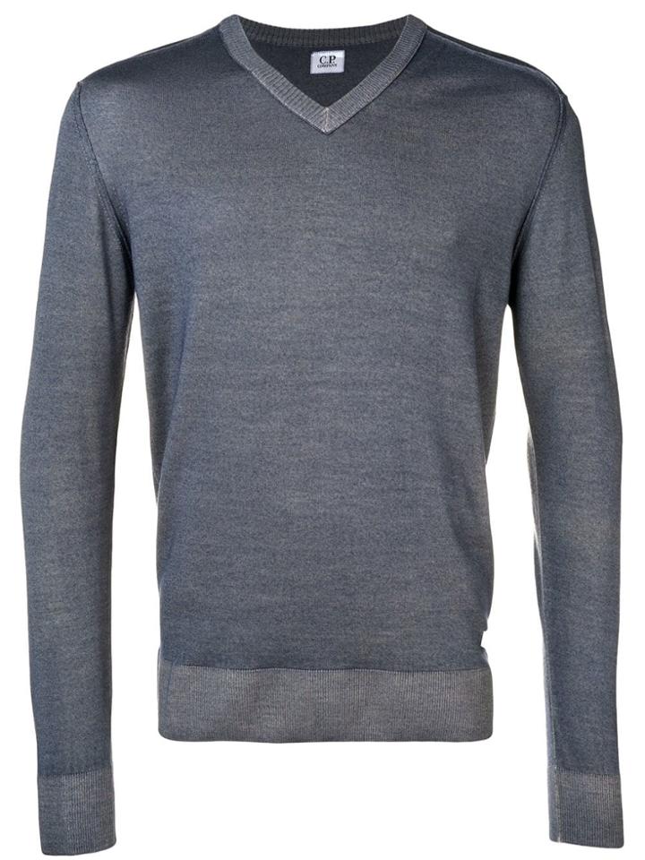 Cp Company V-neck Jumper - Grey
