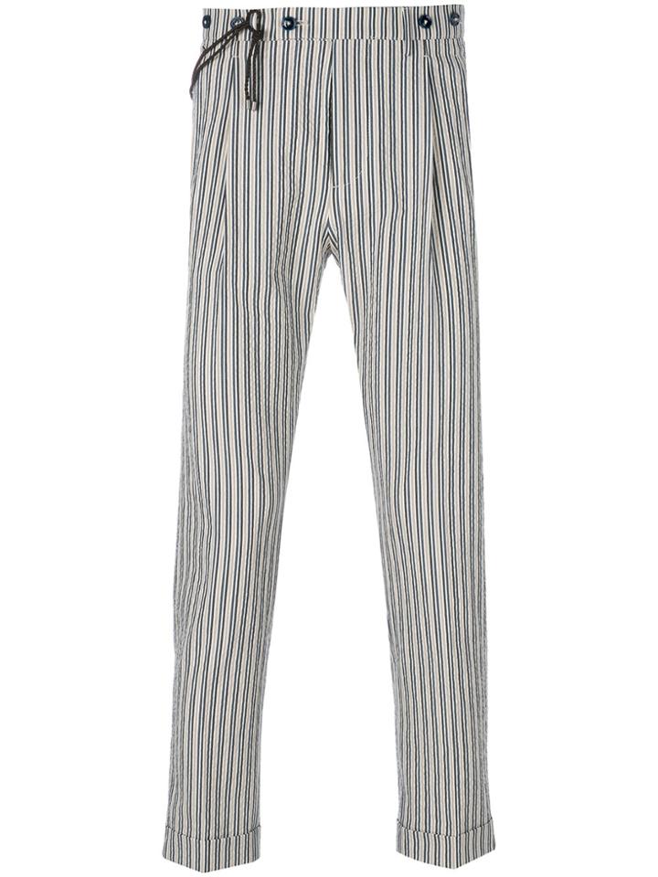 Berwich Barber Stripe Strousers - Nude & Neutrals