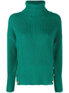 Elisabetta Franchi Button-detail Jumper - Green