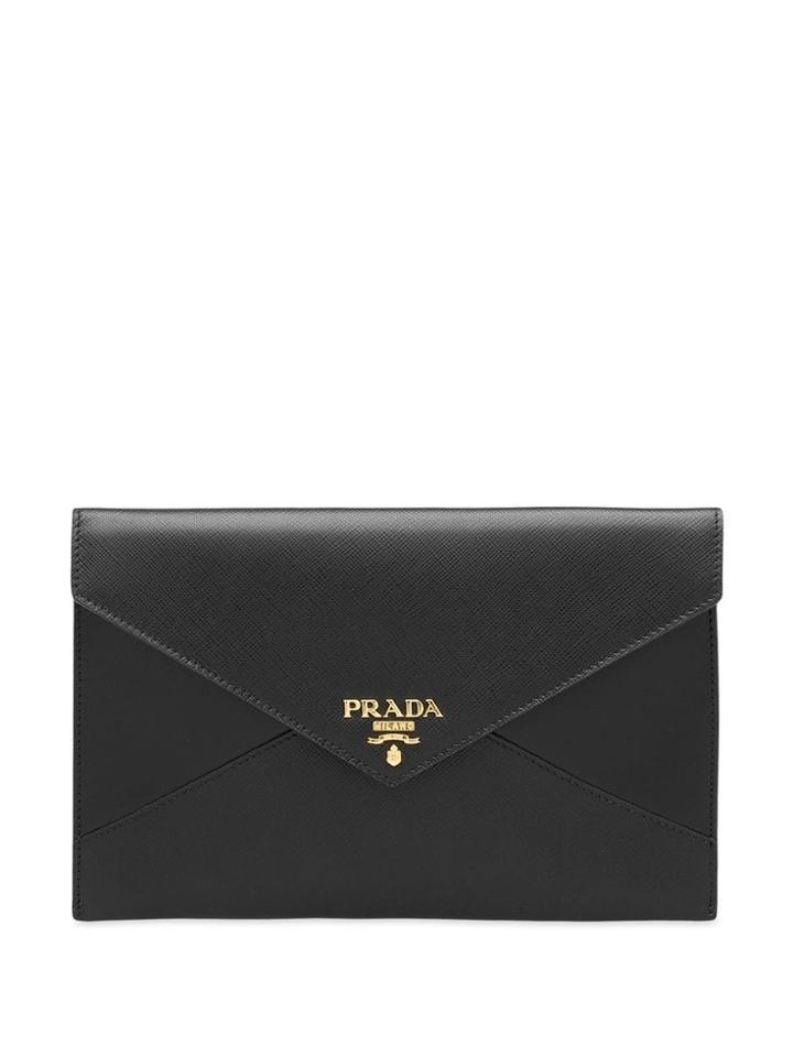 Prada Saffiano Document Holder Set - Black
