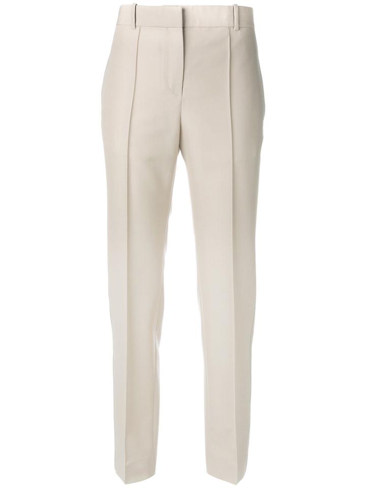 Céline - Classic Trousers - Women - Cotton/wool - 36, Women's, Nude/neutrals, Cotton/wool