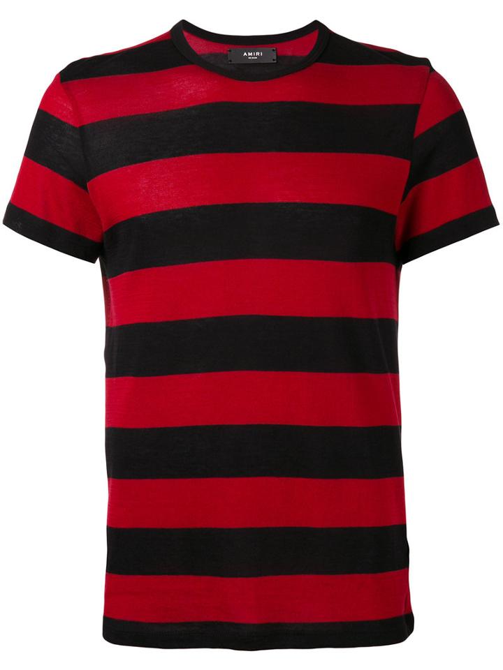 Amiri - Striped T-shirt - Men - Cotton/cashmere - M, Black, Cotton/cashmere