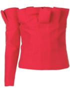 Carmen March One Shoulder Blouse - Red
