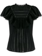 Isabel Marant Étoile Ruffled Trim Blouse - Black