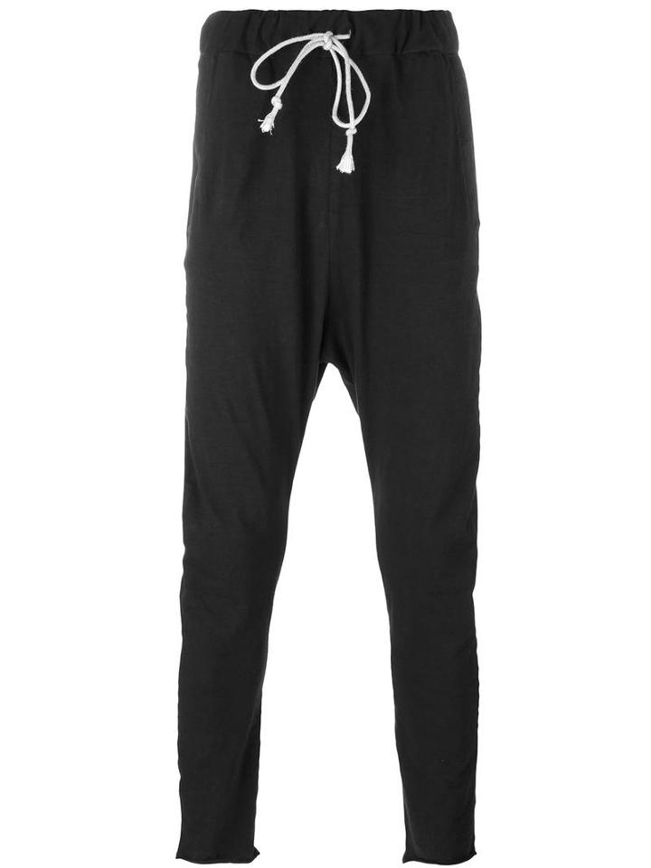 Poème Bohémien Drop-crotch Sweatpants, Men's, Size: 46, Black, Cotton