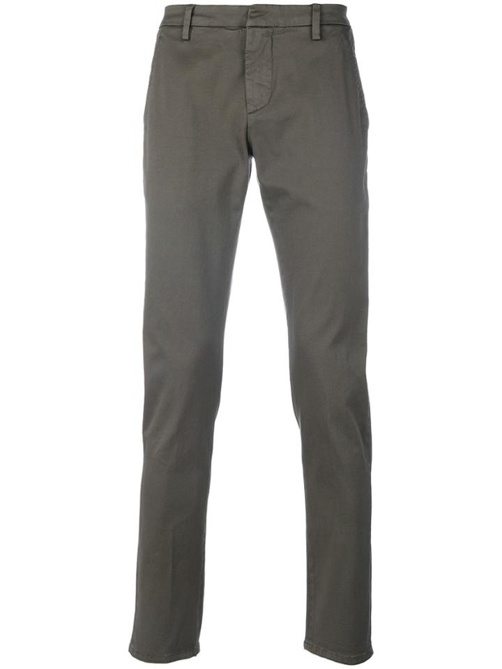 Dondup Straight Leg Trousers - Green