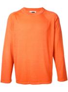 H Beauty & Youth - Crewneck Cashmere Sweater - Men - Cashmere - M, Yellow/orange, Cashmere