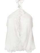 Giorgio Armani Vintage Draped Halterneck Blouse - White