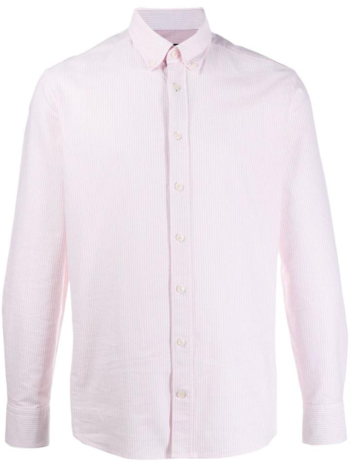 Hackett Slim-fit Striped Shirt - Pink