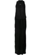 Lost & Found Ria Dunn Long Handkerchief Dress, Women's, Size: L, Black, Silk/cotton