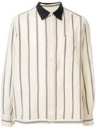 Sacai Long Sleeved Striped Shirt - Neutrals