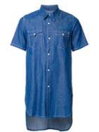 Kidill Shortsleeved Denim Shirt, Men's, Size: Medium, Blue, Cotton