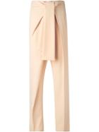 Chloé High-waist Trousers, Women's, Size: 40, Nude/neutrals, Acetate/viscose/silk
