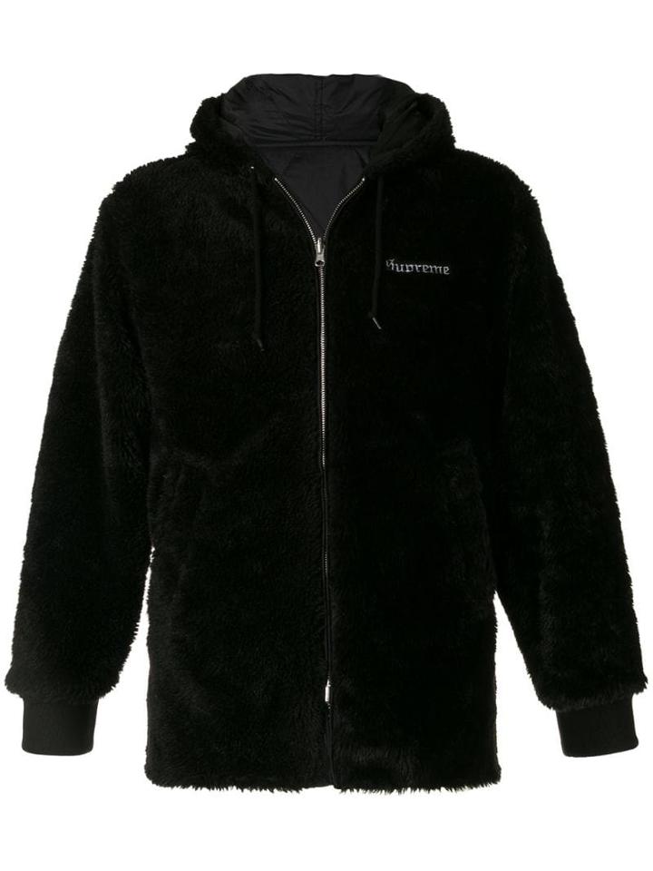 Supreme Sherpa Reversible Work Parka Fw17 - Black