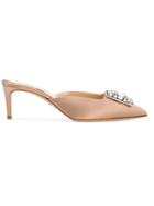 Paul Andrew Embellished Slip-on Pumps - Nude & Neutrals