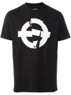 Roundel London Logo Print T-shirt, Men's, Size: Medium, Black, Cotton