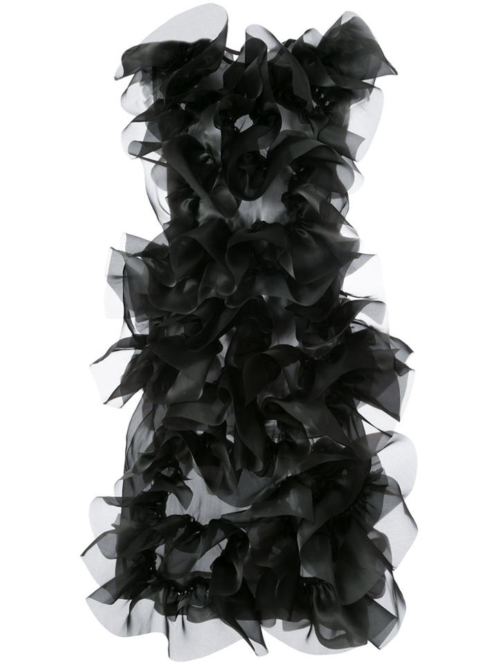 Roberts Wood Textured Midi Dress - Black