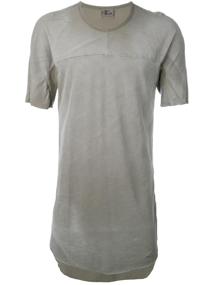 Lost & Found Ria Dunn Trim Detail 'inset' T-shirt, Men's, Size: Medium, Nude/neutrals, Cotton