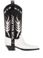 Off-white White And Black For Walking Cowboy Boots
