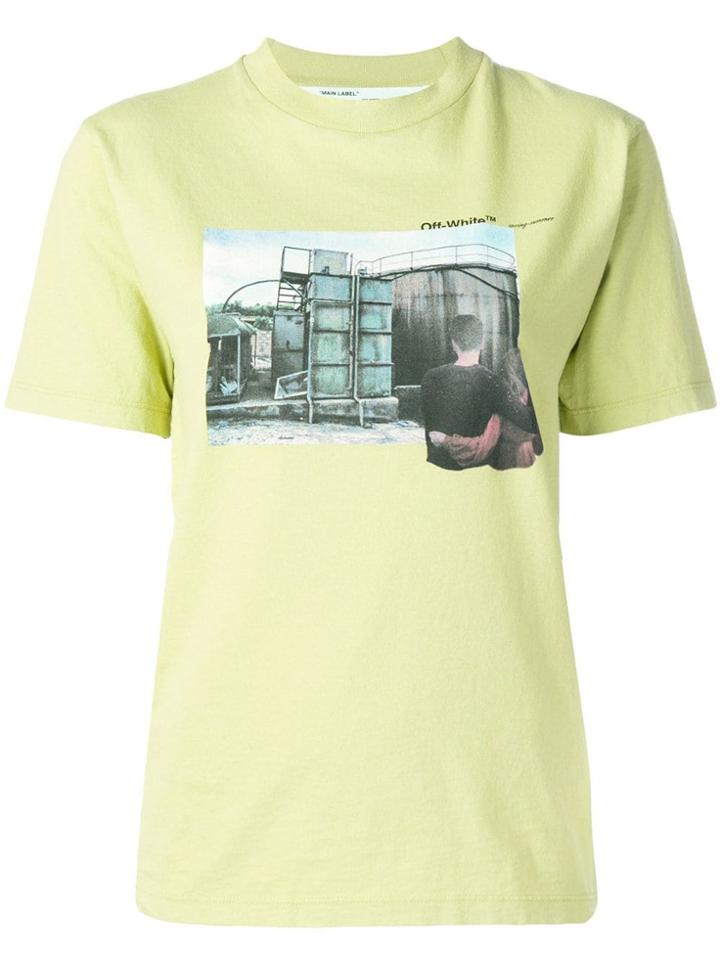 Off-white Graphic Design T-shirt - Green