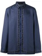 Versace - Printed Shirt - Men - Silk - 41, Blue, Silk