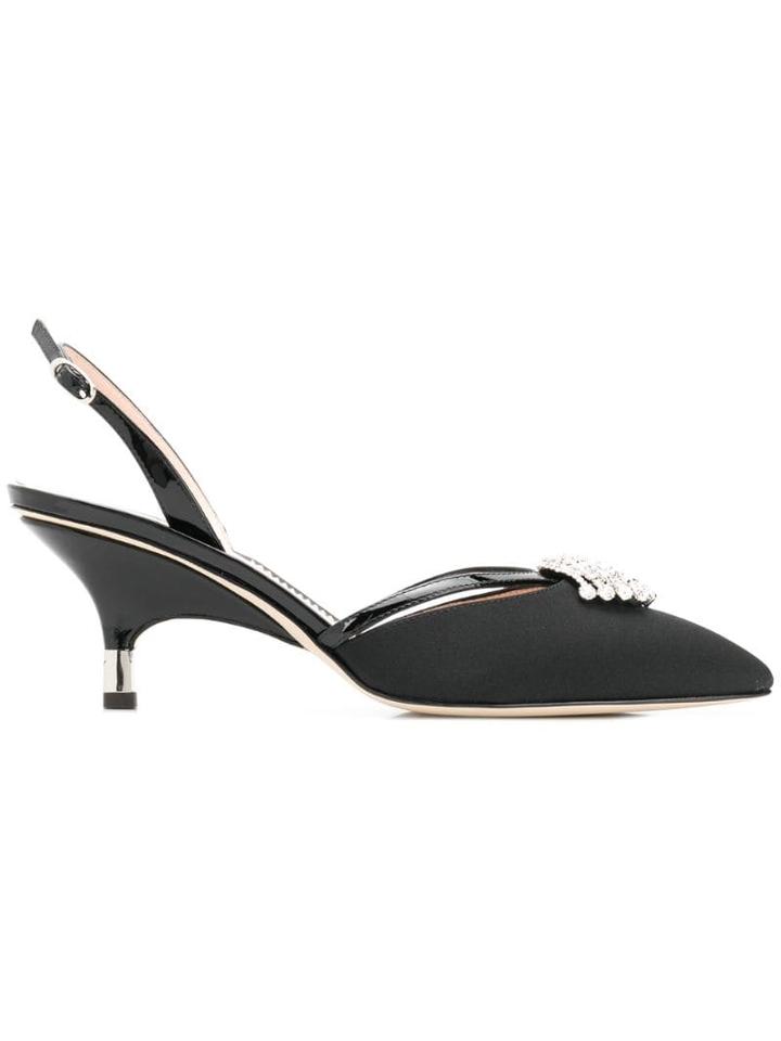 Giuseppe Zanotti Embellished Shell Pumps - Black