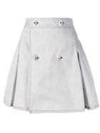 Matthew Adams Dolan A-line Denim Skirt - White