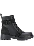 Ugg Australia Bucble-embellished Combat Boots - Black