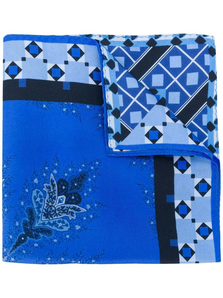Etro Printed Bandana - Blue