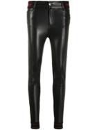 Ermanno Scervino Contrast Band Skinny Trousers - Black
