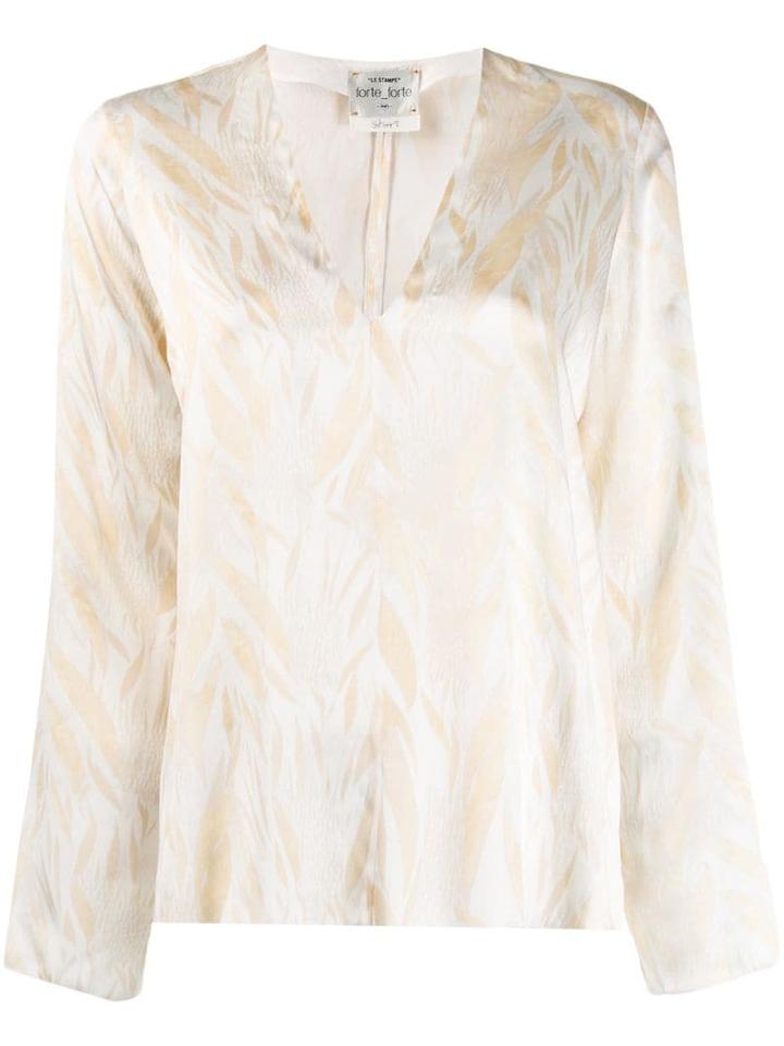 Forte Forte Printed Blouse - Neutrals